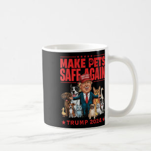 Sichere Haustiere Trump 2024 Rette unsere Haustier Kaffeetasse