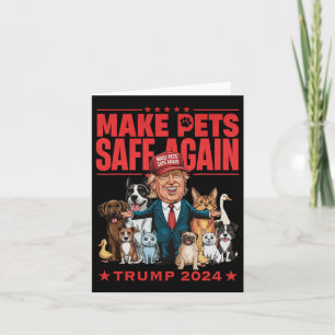 Sichere Haustiere Trump 2024 Rette unsere Haustier Karte