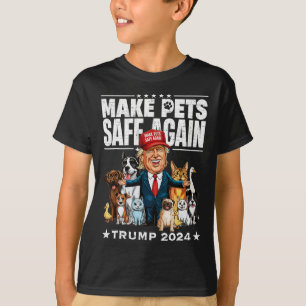 Sichere Haustiere Trump 2024 Rette unsere Haustier T-Shirt