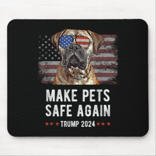 Sichere Haustiere wieder Bullmastiff Hund Trump 20 Mousepad