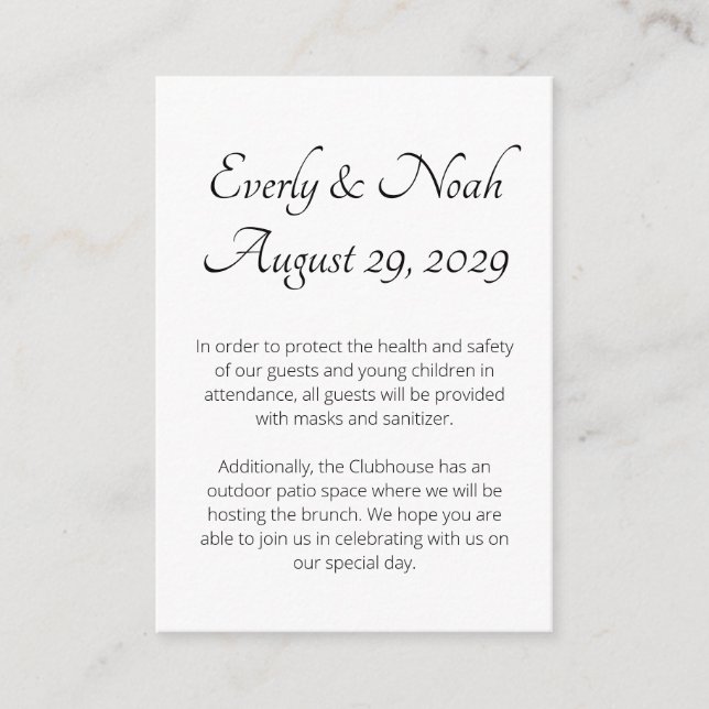 Sichere Karten und Informationskarten bleibe (Vorderseite)