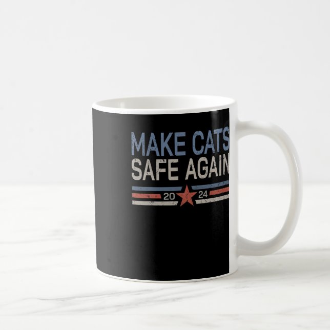 Sichere Katzen 2024 Besitzer der Katzen Kaffeetasse (Rechts)