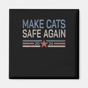 Sichere Katzen 2024 Besitzer der Katzen Magnet