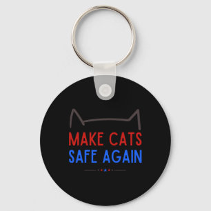 Sichere Katzen - Funny Cat Safety Awareness Schlüsselanhänger