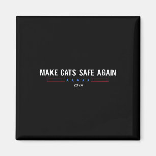 Sichere Katzen wieder lustige Trump Harris-Debatte Magnet