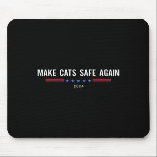 Sichere Katzen wieder lustige Trump Harris-Debatte Mousepad