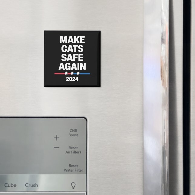 Sichere Katzen zum Präsidenten 2024 Magnet (In Situ (Kühlschrank))