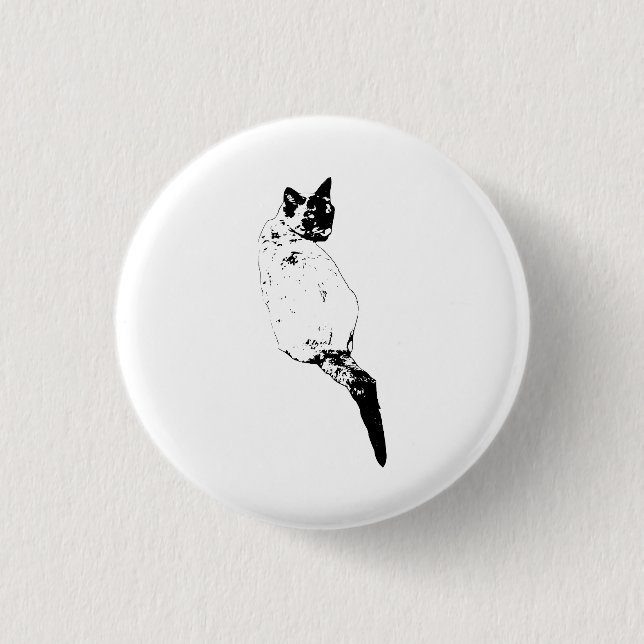 Sichere Katzenbetonung Button (Vorderseite)