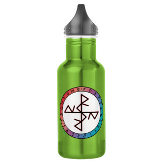 Sichere Reisen & Balance-Bindrune Edelstahlflasche