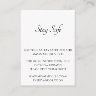 Sichere und informative Website-Karten bleibe Begleitkarte