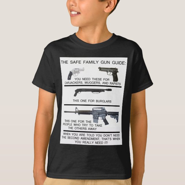 SICHERER FAMILIEN-GEWEHR-FÜHRER T-Shirt (Vorderseite)