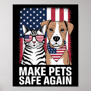Sicherer Hund für Haustiere 2024 Debatte Cat Dog Poster