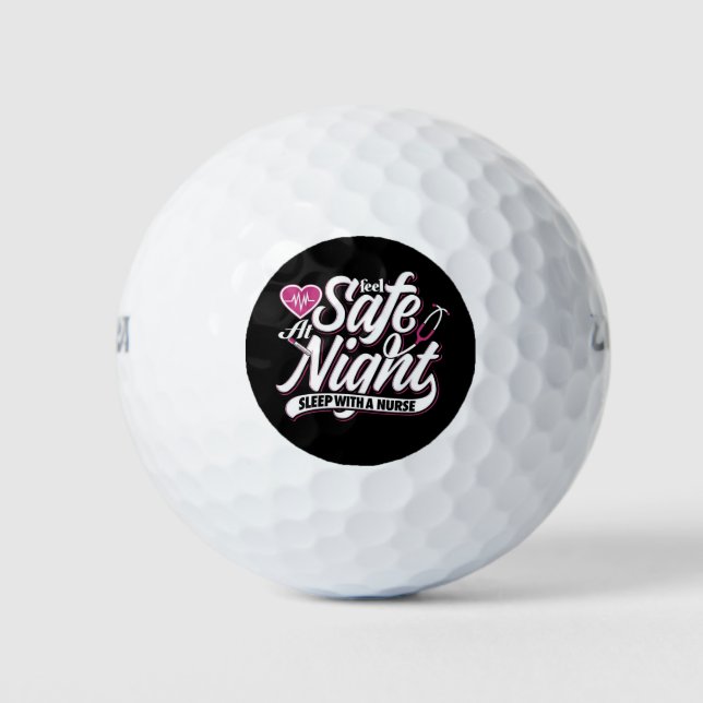 Sicherer Schlaf mit einer Krankenschwester bleibe Golfball (Vorderseite)