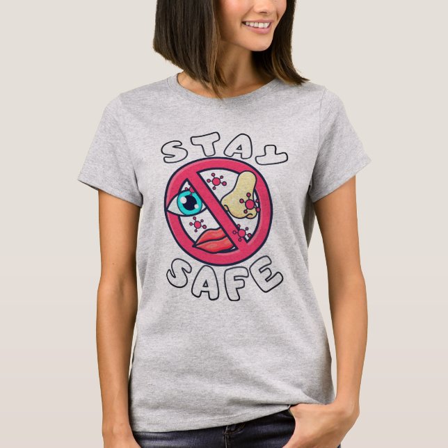 Sicherer T - Shirt bleibe (Vorderseite)