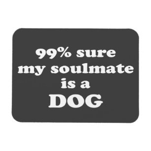 sicheres 99% mein Soulmate ist ein Hund - lustiges Magnet