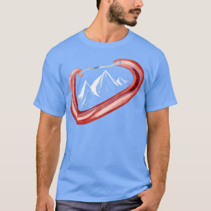 Sicheres Bergsteigen Karabiner Sport Camping T-Shirt