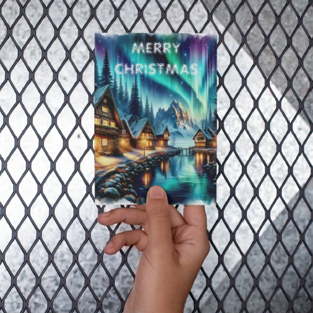 Sicherheit bei der Weihnachtskarte des Waters Edge Postkarte (Von Creator hochgeladen)