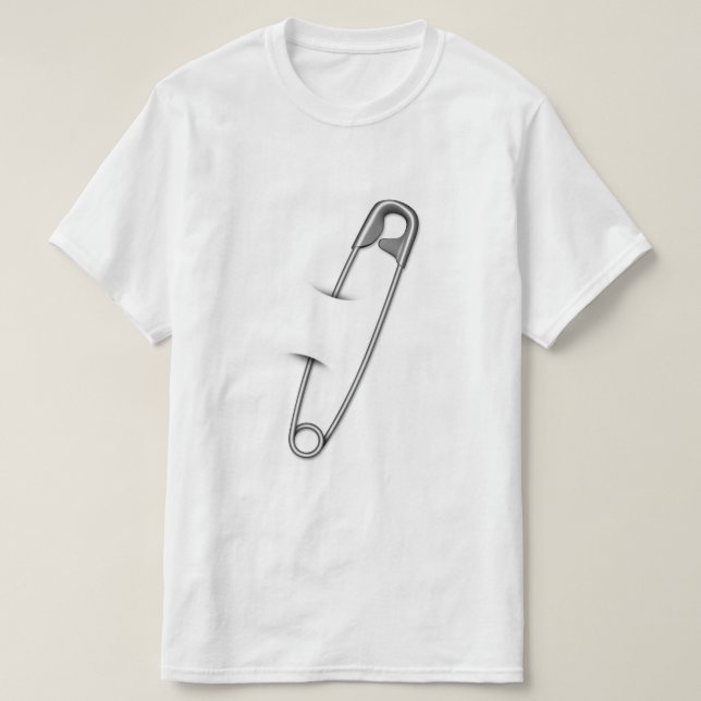 Sicherheit Button - Schweigender Protest T-Shirt (Design vorne)