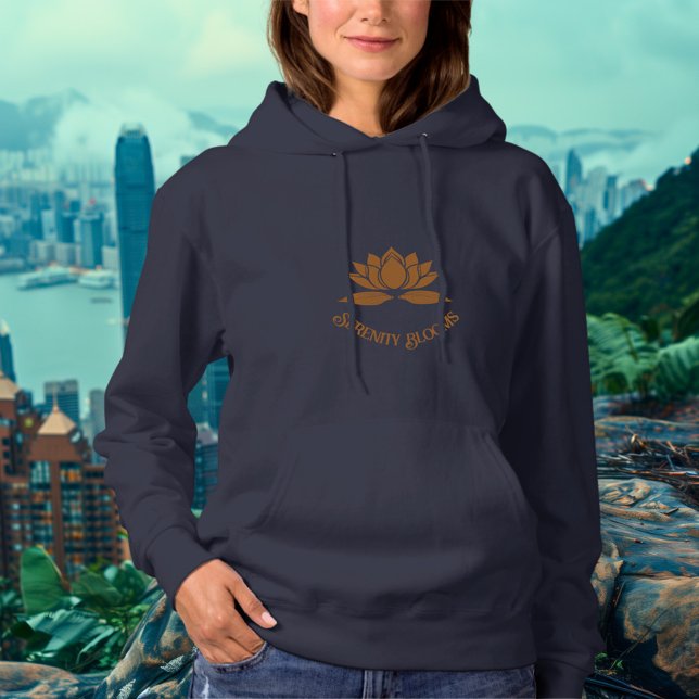 Sicherheit - Design der Kupfer-Lotus-Blume Hoodie (Von Creator hochgeladen)