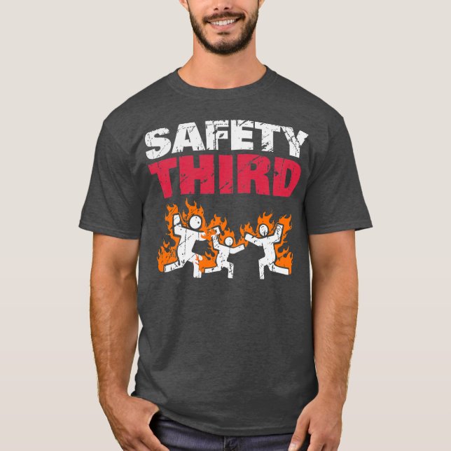 Sicherheit Dritter Funny Firewalls Sicherheit Drit T-Shirt (Vorderseite)