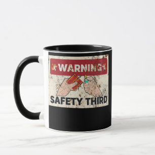 Sicherheit drittes Feuer am 4. Juli Retro Tasse
