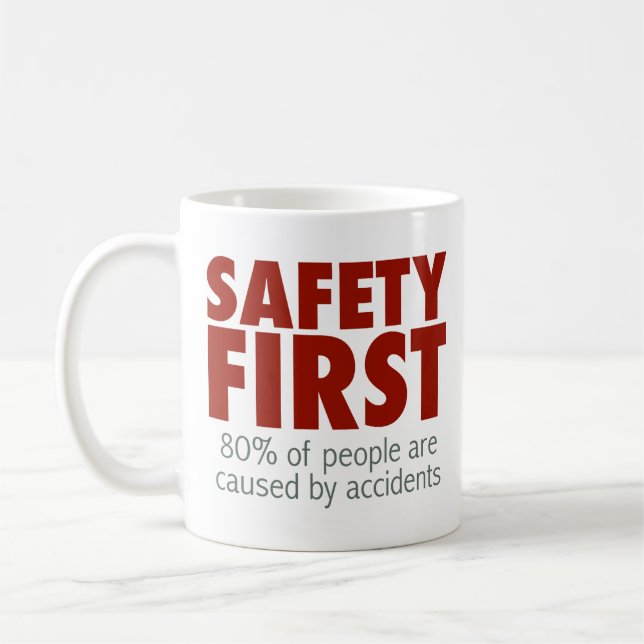 Sicherheit erste! tasse (Links)