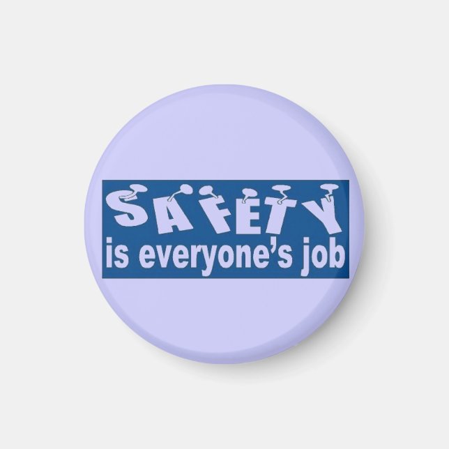 Sicherheit ist jedermanns Aufgabe Magnet (Vorne)