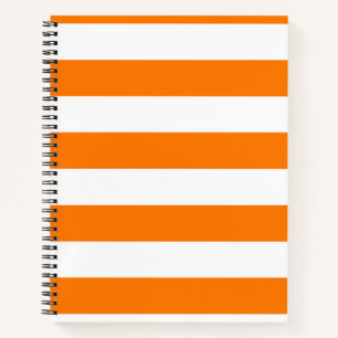 Sicherheit Orange und Weiße Streifen Notizbuch
