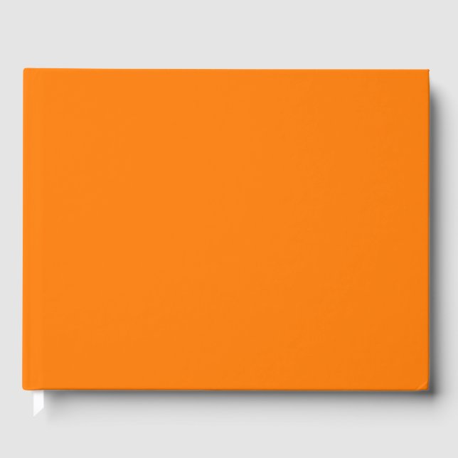 Sicherheit Orangefarbene Farbe Gästebuch (Vorderseite)
