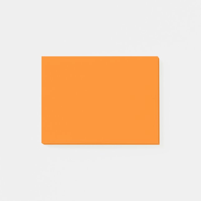 Sicherheit Orangefarbene Farbe Post-it Klebezettel (Vorderseite)