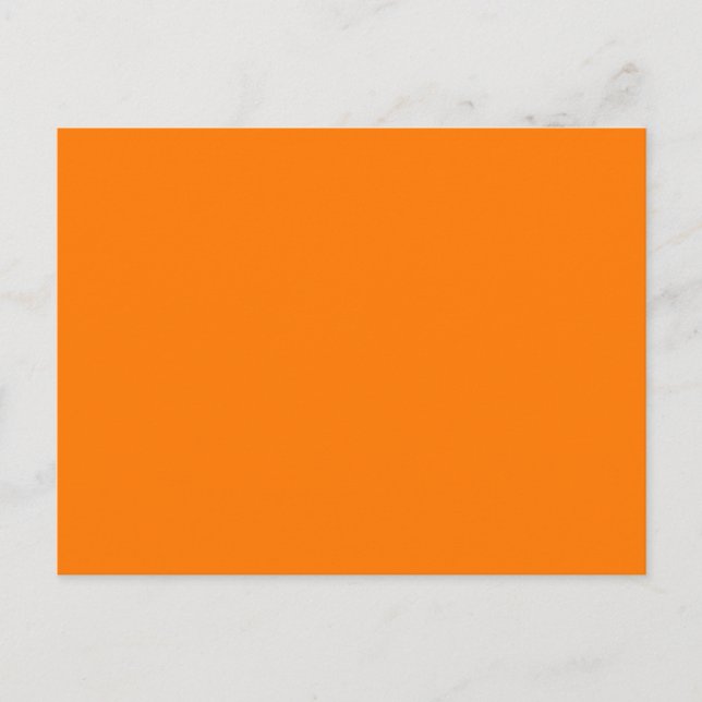 Sicherheit Orangefarbene Farbe Postkarte (Vorderseite)