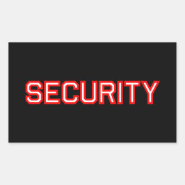 Sicherheit Rechteckiger Aufkleber