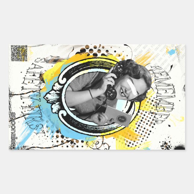 Sicherheit über Freiheit Rechteckiger Aufkleber (Vorderseite)