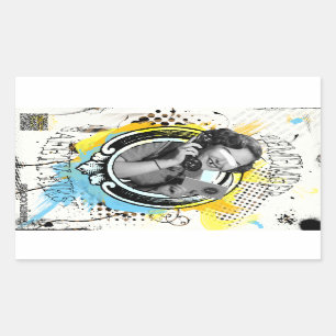 Sicherheit über Freiheit Rechteckiger Aufkleber