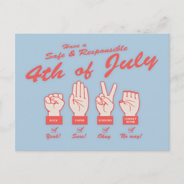 Sicherheit und Verantwortung 4 Postkarte (Vorderseite)