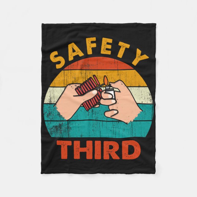 Sicherheit von Feuerwerkskörpern Fleecedecke (Vorderseite)