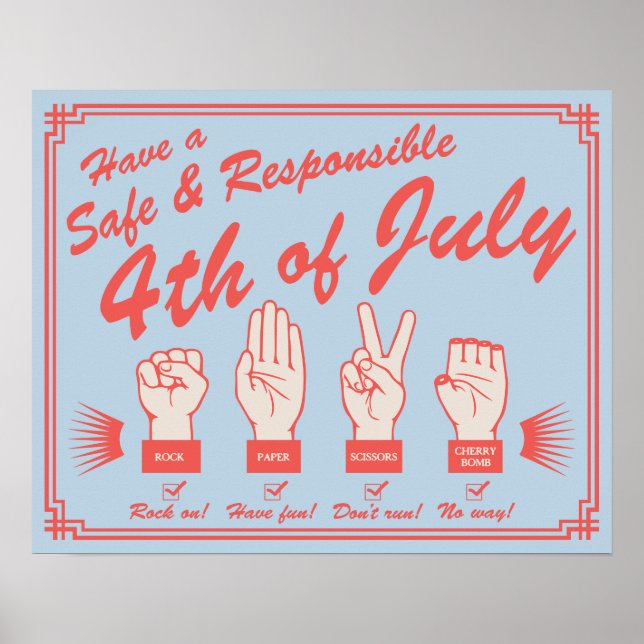 Sicherheit von Feuerwerkskörpern Poster (Vorne)