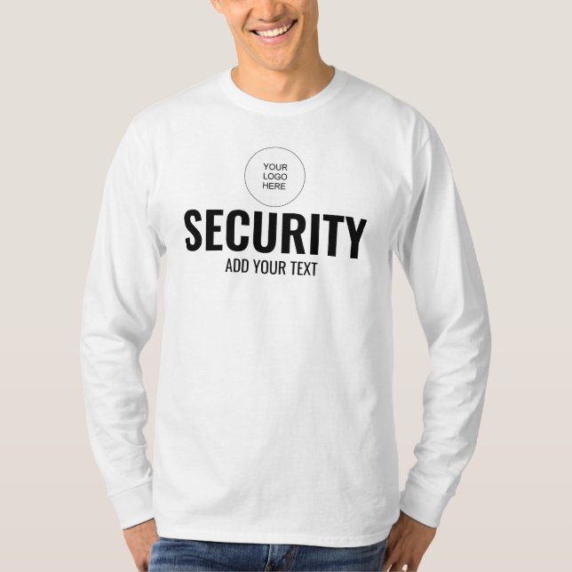Sicherheit von Mens Long Sleeve doppelseitige Vorl T-Shirt (Vorderseite)