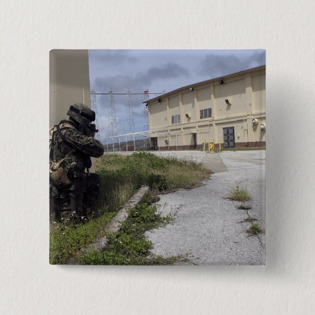 Sicherheit von Seeposten Button (Vorderseite)