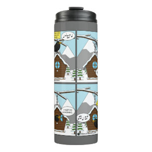 Sicherheit zuerst Comic Thermosbecher