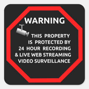 Sicherheits-Aufkleber für Windows durch Quadratischer Aufkleber