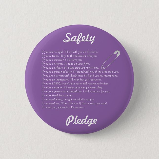 Sicherheits-Bürgschaft Button (Vorderseite)