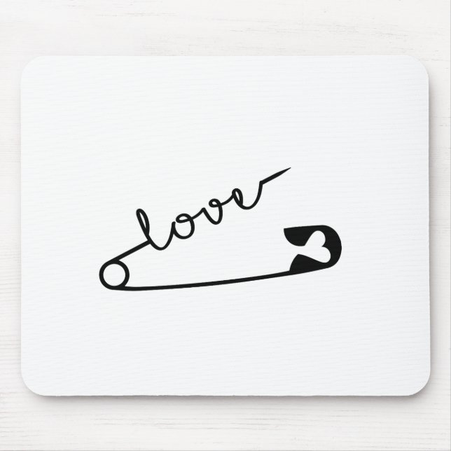 Sicherheits-Button LIEBE Mousepad (Vorne)