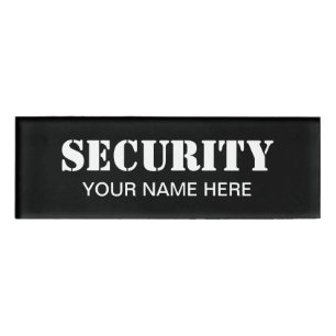 Sicherheits-Nametag-Abzeichen für Sicherheitsbeamt Namenschild