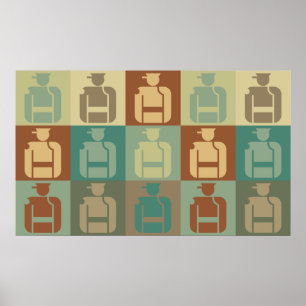 Sicherheits-Pop-Kunst Poster