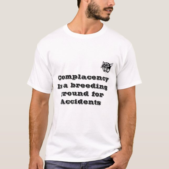 Sicherheits-Slogan T-Shirt (Vorderseite)