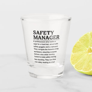 Sicherheitsbeauftragter Schnapsglas