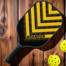 Sicherheitsbeere Nostalgische Vintage Zickzack Fan Pickleball Schläger