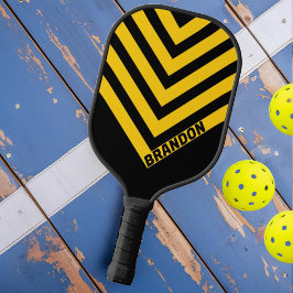 Sicherheitsbiene Nostalgisch Vintag mit Name Pickleball Schläger