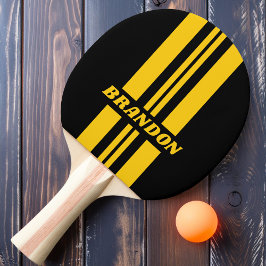 Sicherheitsbiene Nostalgische Kundgebung Streifen  Tischtennis Schläger